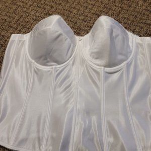 David's Bridal strapless corset